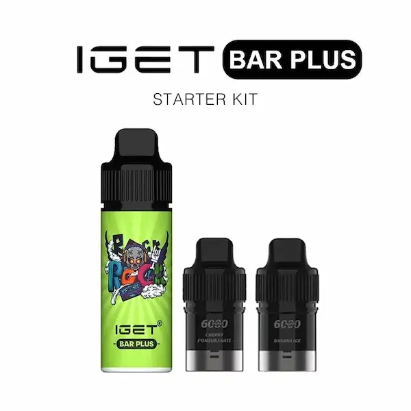 iget bar plus starter kit 3pcs with one device and two pods